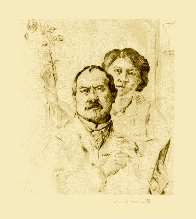 Self-Portrait with Wife by Lovis Corinth